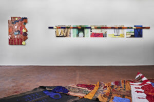 Vue de l'exposition Sara Ouhaddou ©Jean-Christophe Lett